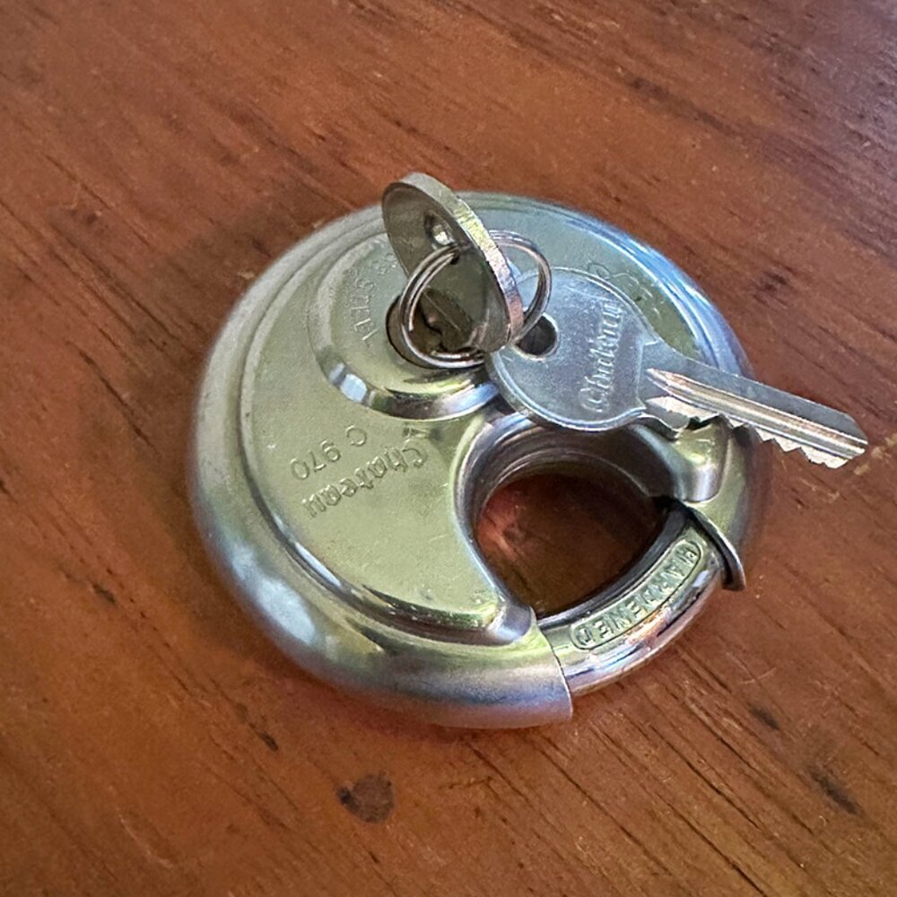 Heavyweight Stainless Steel Padlock with Two Keys